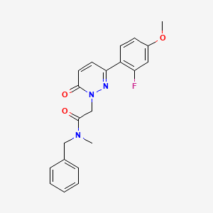 N-benzyl-2-(3-(2-fluoro-4-methoxyphenyl)-6-oxopyridazin-1(6H)-yl)-N-methylacetamide