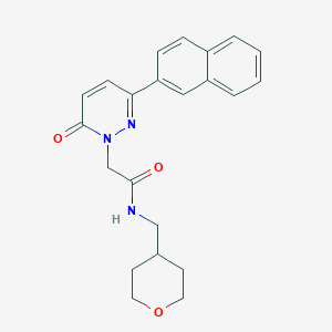 2-[3-(2-naphthyl)-6-oxo-1(6H)-pyridazinyl]-N-(tetrahydro-2H-pyran-4-ylmethyl)acetamide