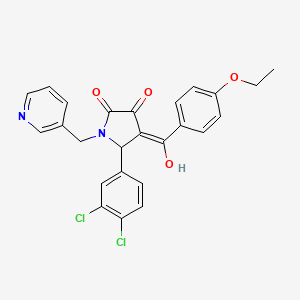 5-(3,4-dichlorophenyl)-4-[(4-ethoxyphenyl)carbonyl]-3-hydroxy-1-(pyridin-3-ylmethyl)-1,5-dihydro-2H-pyrrol-2-one