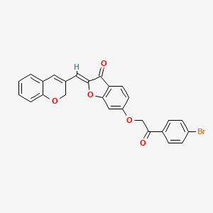 (2Z)-6-[2-(4-bromophenyl)-2-oxoethoxy]-2-(2H-chromen-3-ylmethylidene)-1-benzofuran-3(2H)-one