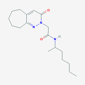 N~1~-(1-methylhexyl)-2-(3-oxo-3,5,6,7,8,9-hexahydro-2H-cyclohepta[c]pyridazin-2-yl)acetamide