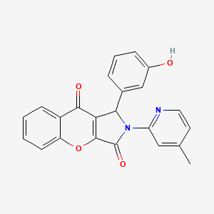 1-(3-Hydroxyphenyl)-2-(4-methylpyridin-2-yl)-1,2-dihydrochromeno[2,3-c]pyrrole-3,9-dione