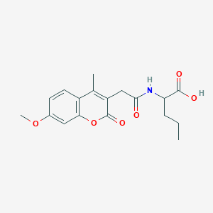 N-[(7-methoxy-4-methyl-2-oxo-2H-chromen-3-yl)acetyl]norvaline