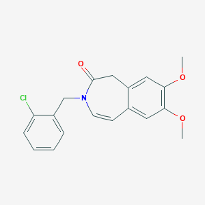 3-(2-chlorobenzyl)-7,8-dimethoxy-1,3-dihydro-2H-3-benzazepin-2-one