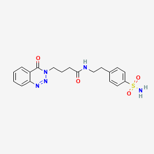 4-(4-oxo-1,2,3-benzotriazin-3(4H)-yl)-N-[2-(4-sulfamoylphenyl)ethyl]butanamide