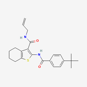 2-{[(4-tert-butylphenyl)carbonyl]amino}-N-(prop-2-en-1-yl)-4,5,6,7-tetrahydro-1-benzothiophene-3-carboxamide