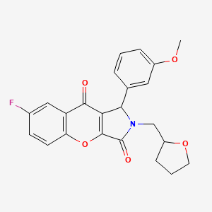 7-Fluoro-1-(3-methoxyphenyl)-2-(tetrahydrofuran-2-ylmethyl)-1,2-dihydrochromeno[2,3-c]pyrrole-3,9-dione