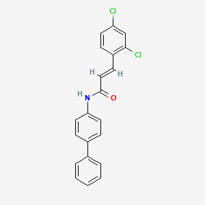 (2E)-N-(biphenyl-4-yl)-3-(2,4-dichlorophenyl)prop-2-enamide