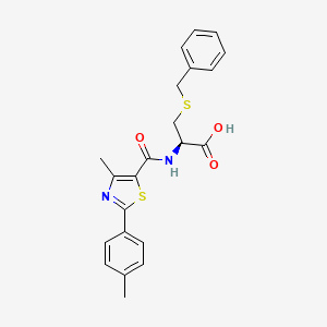 S-benzyl-N-{[4-methyl-2-(4-methylphenyl)-1,3-thiazol-5-yl]carbonyl}-L-cysteine