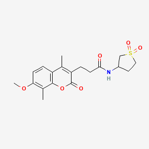 N-(1,1-dioxidotetrahydrothiophen-3-yl)-3-(7-methoxy-4,8-dimethyl-2-oxo-2H-chromen-3-yl)propanamide