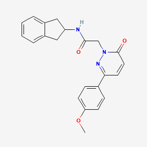 N-(2,3-dihydro-1H-inden-2-yl)-2-(3-(4-methoxyphenyl)-6-oxopyridazin-1(6H)-yl)acetamide