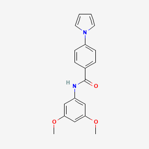 N-(3,5-dimethoxyphenyl)-4-(1H-pyrrol-1-yl)benzamide