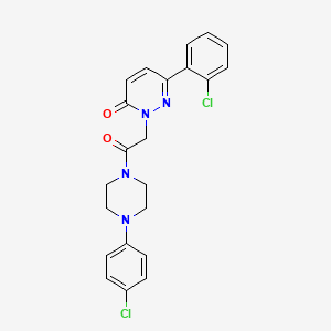 6-(2-chlorophenyl)-2-{2-[4-(4-chlorophenyl)piperazino]-2-oxoethyl}-3(2H)-pyridazinone