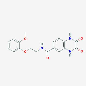 N-[2-(2-methoxyphenoxy)ethyl]-2,3-dioxo-1,2,3,4-tetrahydroquinoxaline-6-carboxamide