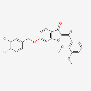 (2Z)-6-[(3,4-dichlorobenzyl)oxy]-2-(2,3-dimethoxybenzylidene)-1-benzofuran-3(2H)-one