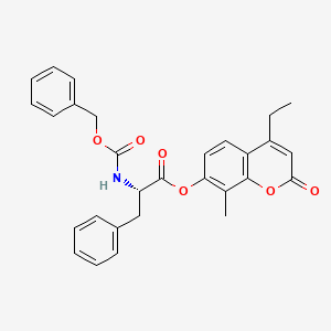 4-ethyl-8-methyl-2-oxo-2H-chromen-7-yl N-[(benzyloxy)carbonyl]-L-phenylalaninate