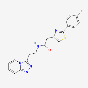 2-[2-(4-fluorophenyl)-1,3-thiazol-4-yl]-N-(2-[1,2,4]triazolo[4,3-a]pyridin-3-ylethyl)acetamide