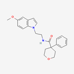 N-[2-(5-methoxy-1H-indol-1-yl)ethyl]-4-phenyltetrahydro-2H-pyran-4-carboxamide