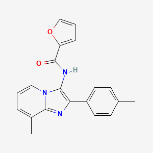 N-[8-methyl-2-(4-methylphenyl)imidazo[1,2-a]pyridin-3-yl]furan-2-carboxamide