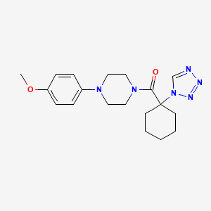 [4-(4-methoxyphenyl)piperazin-1-yl][1-(1H-tetrazol-1-yl)cyclohexyl]methanone