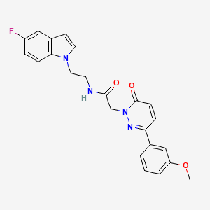 N-[2-(5-fluoro-1H-indol-1-yl)ethyl]-2-[3-(3-methoxyphenyl)-6-oxopyridazin-1(6H)-yl]acetamide