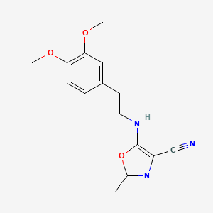 5-{[2-(3,4-Dimethoxyphenyl)ethyl]amino}-2-methyl-1,3-oxazole-4-carbonitrile