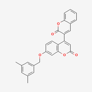 7'-[(3,5-Dimethylphenyl)methoxy]-2H,2'H-[3,4'-bichromene]-2,2'-dione