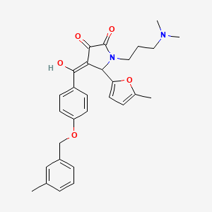 1-[3-(dimethylamino)propyl]-3-hydroxy-4-({4-[(3-methylbenzyl)oxy]phenyl}carbonyl)-5-(5-methylfuran-2-yl)-1,5-dihydro-2H-pyrrol-2-one