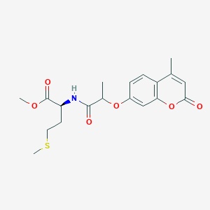 methyl N-{2-[(4-methyl-2-oxo-2H-chromen-7-yl)oxy]propanoyl}-L-methioninate