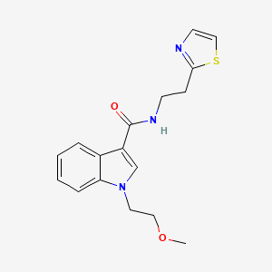 molecular formula C17H19N3O2S B11138888 1-(2-methoxyethyl)-N-[2-(1,3-thiazol-2-yl)ethyl]-1H-indole-3-carboxamide 