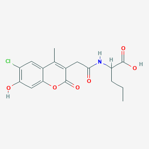 N-[(6-chloro-7-hydroxy-4-methyl-2-oxo-2H-chromen-3-yl)acetyl]norvaline