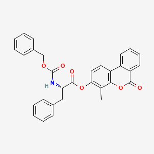 molecular formula C31H25NO6 B11138896 4-methyl-6-oxo-6H-benzo[c]chromen-3-yl N-[(benzyloxy)carbonyl]-L-phenylalaninate 