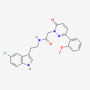 N~1~-[2-(5-chloro-1H-indol-3-yl)ethyl]-2-[3-(2-methoxyphenyl)-6-oxo-1(6H)-pyridazinyl]acetamide