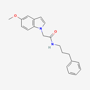 molecular formula C20H22N2O2 B11138923 2-(5-methoxy-1H-indol-1-yl)-N-(3-phenylpropyl)acetamide 