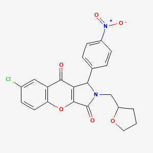 7-Chloro-1-(4-nitrophenyl)-2-(tetrahydrofuran-2-ylmethyl)-1,2-dihydrochromeno[2,3-c]pyrrole-3,9-dione