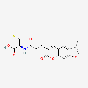 N-[3-(3,5-dimethyl-7-oxo-7H-furo[3,2-g]chromen-6-yl)propanoyl]-S-methyl-D-cysteine