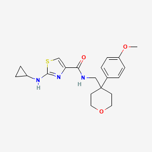 2-(cyclopropylamino)-N-{[4-(4-methoxyphenyl)tetrahydro-2H-pyran-4-yl]methyl}-1,3-thiazole-4-carboxamide