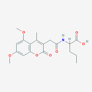 N-[(5,7-dimethoxy-4-methyl-2-oxo-2H-chromen-3-yl)acetyl]norvaline