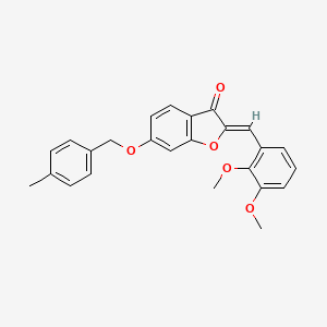 (2Z)-2-(2,3-dimethoxybenzylidene)-6-[(4-methylbenzyl)oxy]-1-benzofuran-3(2H)-one