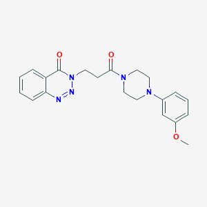 3-{3-[4-(3-methoxyphenyl)piperazin-1-yl]-3-oxopropyl}-1,2,3-benzotriazin-4(3H)-one