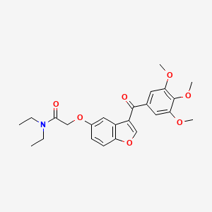 N,N-diethyl-2-{[3-(3,4,5-trimethoxybenzoyl)-1-benzofuran-5-yl]oxy}acetamide