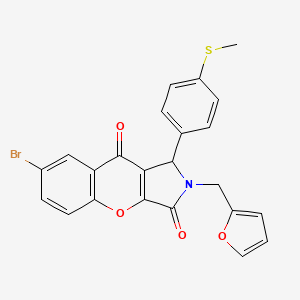 7-Bromo-2-(furan-2-ylmethyl)-1-[4-(methylsulfanyl)phenyl]-1,2-dihydrochromeno[2,3-c]pyrrole-3,9-dione