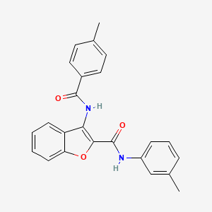 N-(3-methylphenyl)-3-{[(4-methylphenyl)carbonyl]amino}-1-benzofuran-2-carboxamide