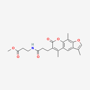 molecular formula C21H23NO6 B11139168 methyl 3-{[3-(3,5,9-trimethyl-7-oxo-7H-furo[3,2-g]chromen-6-yl)propanoyl]amino}propanoate 