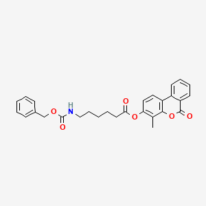 4-methyl-6-oxo-6H-benzo[c]chromen-3-yl 6-{[(benzyloxy)carbonyl]amino}hexanoate