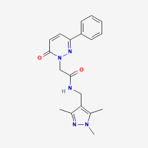 2-[6-oxo-3-phenyl-1(6H)-pyridazinyl]-N-[(1,3,5-trimethyl-1H-pyrazol-4-yl)methyl]acetamide