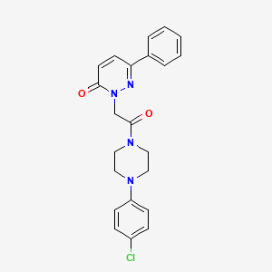 2-(2-(4-(4-chlorophenyl)piperazin-1-yl)-2-oxoethyl)-6-phenylpyridazin-3(2H)-one