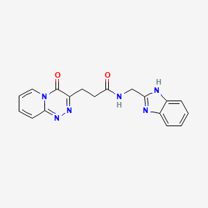 N-(1H-1,3-benzimidazol-2-ylmethyl)-3-(4-oxo-4H-pyrido[2,1-c][1,2,4]triazin-3-yl)propanamide