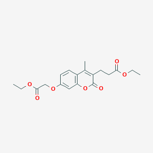 ethyl 3-[7-(2-ethoxy-2-oxoethoxy)-4-methyl-2-oxo-2H-chromen-3-yl]propanoate