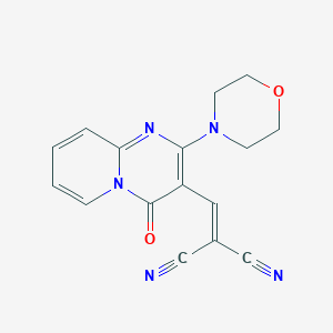 {[2-(morpholin-4-yl)-4-oxo-4H-pyrido[1,2-a]pyrimidin-3-yl]methylidene}propanedinitrile